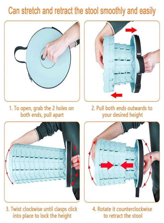 Boreeman كرسي بوريمان القابل للطي والمطور، خفيف الوزن ولكنه أكثر متانة مع قدرة تحمل تصل إلى 400 رطل، كرسي قابل للطي محمول وقابل للسحب للتخييم والصيد والمشي لمسافات طويلة والشواء (آيس كريم)، MO-002 - Image 5