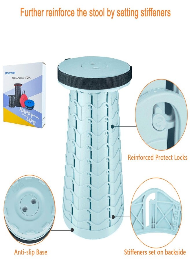 Boreeman كرسي بوريمان القابل للطي والمطور، خفيف الوزن ولكنه أكثر متانة مع قدرة تحمل تصل إلى 400 رطل، كرسي قابل للطي محمول وقابل للسحب للتخييم والصيد والمشي لمسافات طويلة والشواء (آيس كريم)، MO-002 - Image 3