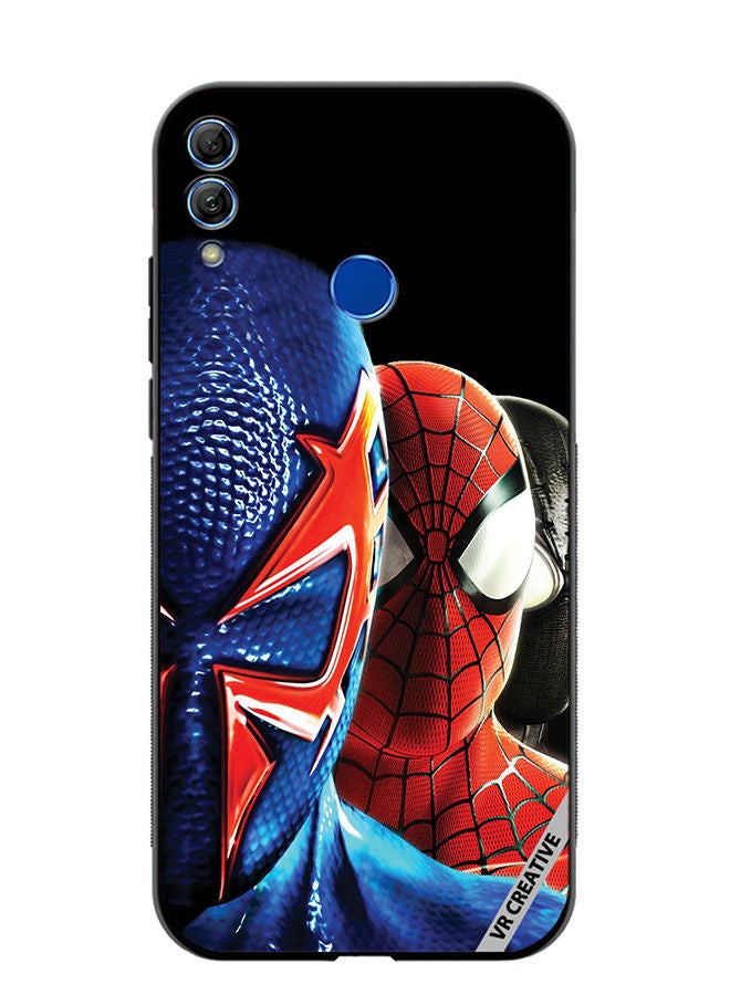 Protective Case Cover For Honor 10 Lite Spiderman Design Multicolour