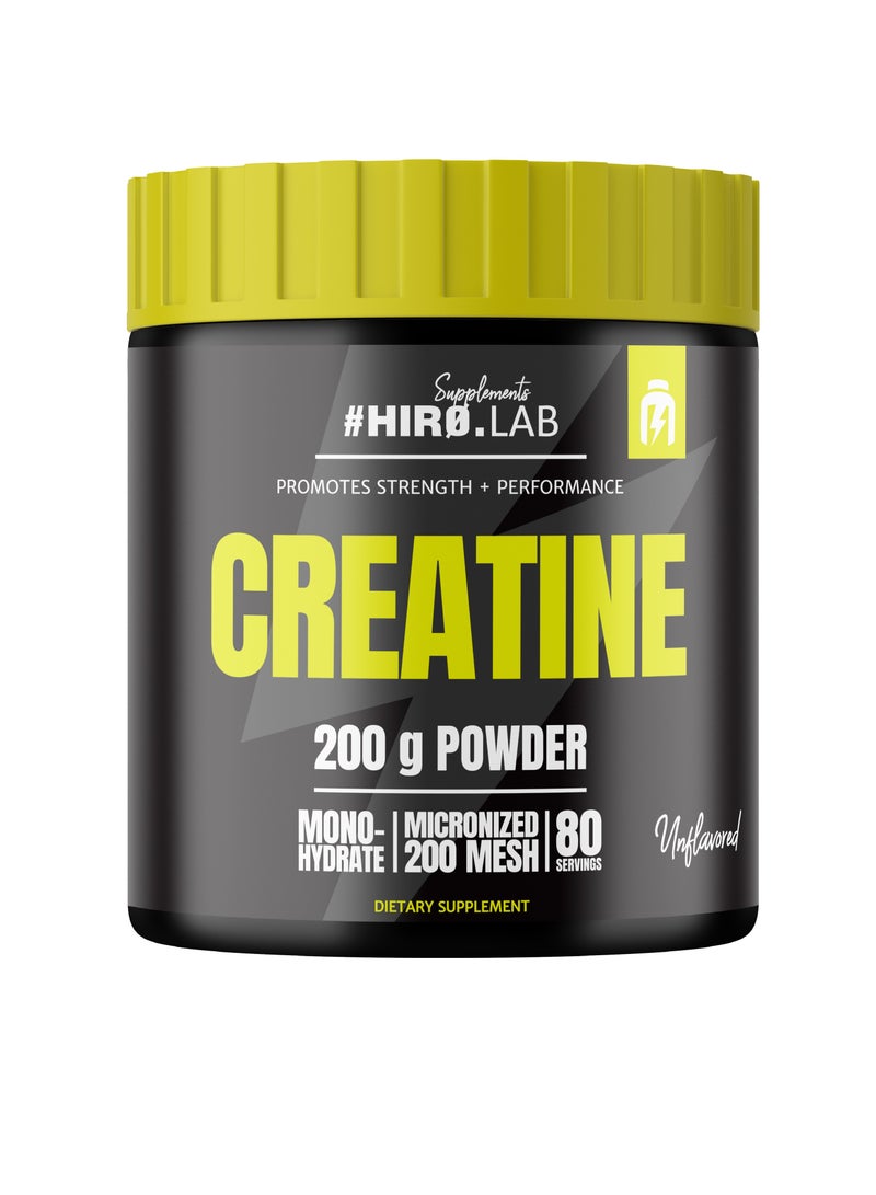 Hiro.Lab Creatine - Unflavored 200g - Image 1