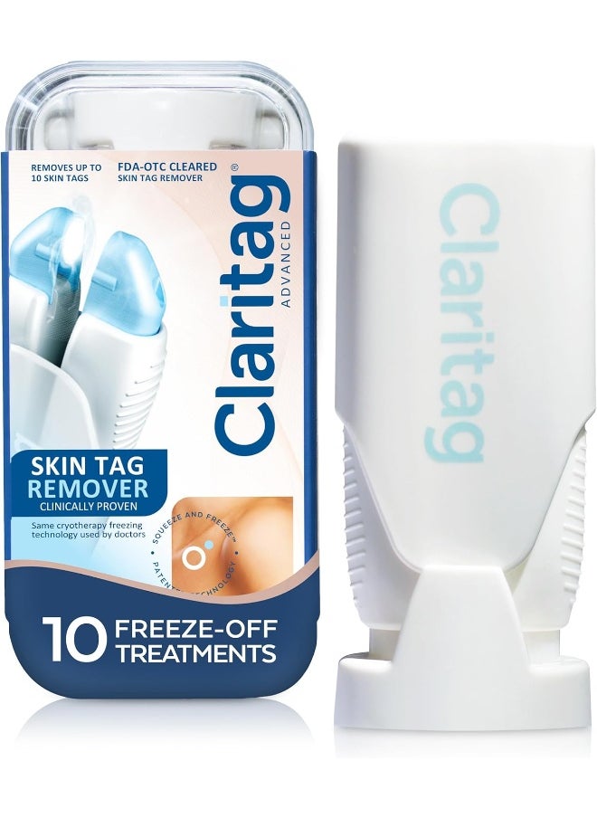 CLARITAG Advanced Skin Tag Remover - Fda-Cleared Device - Only For Skin Tag Removal - Works In 7-14 Days - Up To 10 Treatment Cycles - Cryogenic Freeze-Off Kit  - Image 1