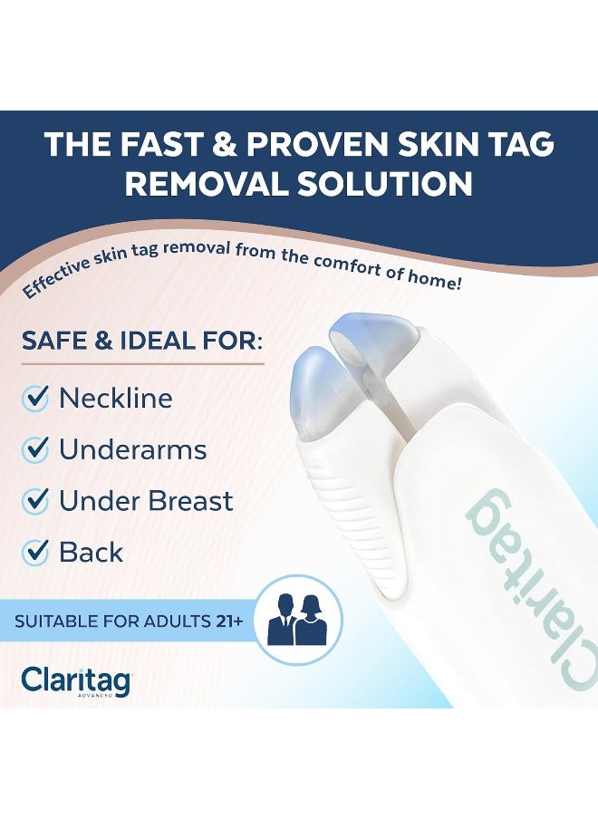 Advanced Skin Tag Remover - Fda-Cleared Device - Only For Skin Tag Removal - Works In 7-14 Days - Up To 10 Treatment Cycles - Cryogenic Freeze-Off Kit