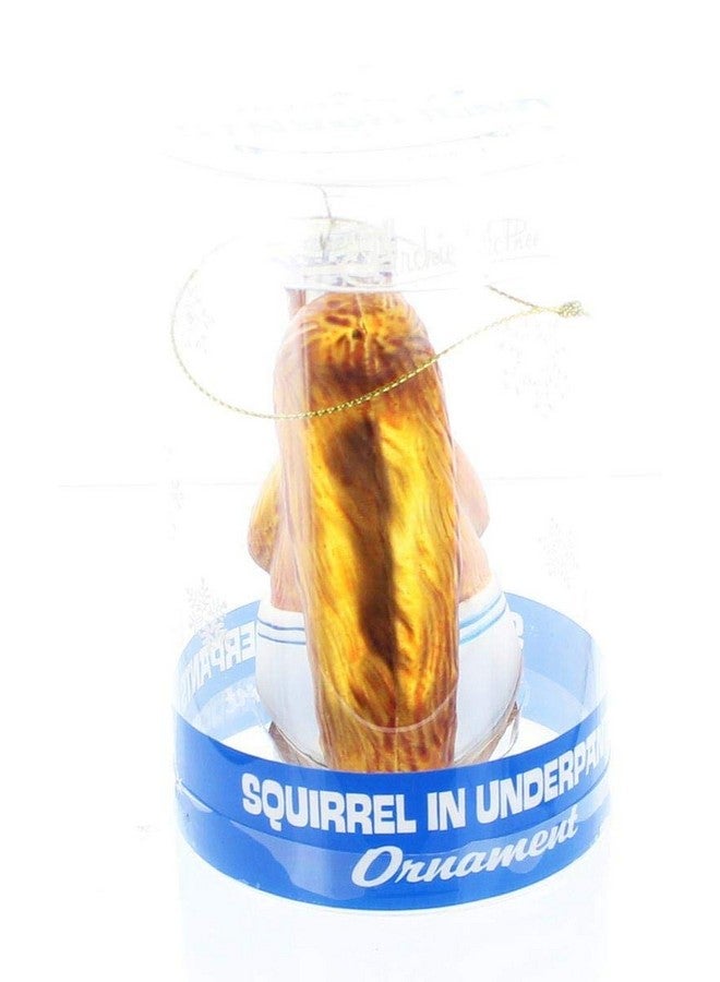 أكوتريمنتس زينة ماكفي أرشي أكوتريمينتس على شكل سنجاب يرتدي سروالاً داخلياً، معيار زجاجي لعيد الميلاد - Image 4