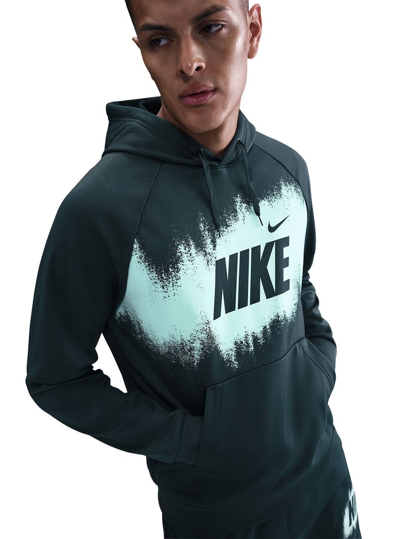 Nike Therma-Fit Graphic Fleece Pullover Hoodie - Image 1