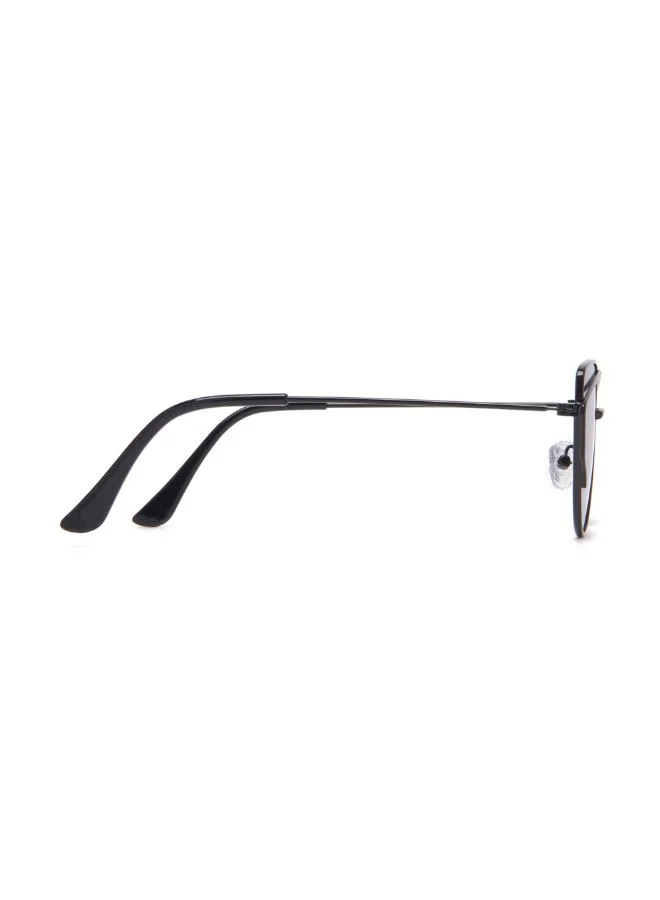 Lee Cooper Polarized Sunglasses Black Frame Silver Mirror Mirror Lens 48mm  - LCK117C02
