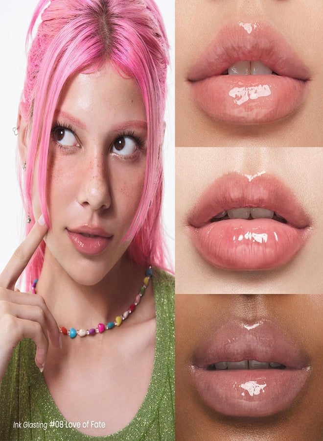 Peripera Ink Glasting Lip Gloss, Non-Sticky, Gloss Shine, 4XL Wand for Easy Application, Korean Lip Gloss, Fuller Looking Lips, Buttery Soft, Long Lasting Lip (008 LOVE OF FATE (NEW)) - Image 5