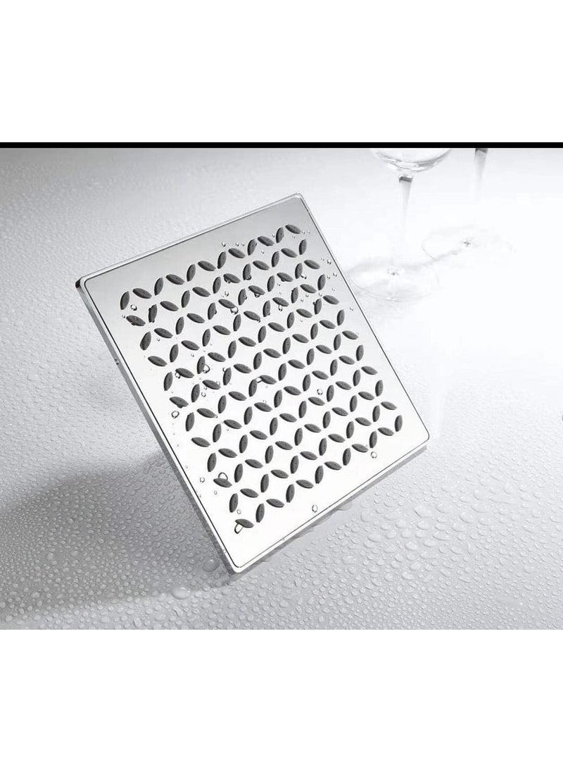 Carnival - CARNIVAL ARDEN Luxury Overhead Square Shaped 8x8 Rainfall Bathroom Shower Head Stainless Steel Grade 304 Adjustable angles Anti Clogging Chrome Plated Finish WIthout Arm (8x8) - Image 1