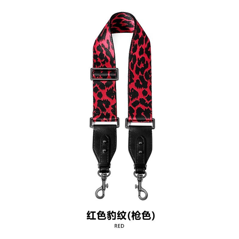 Mahuangshi Mhs-F-27 Adjustable Leopard-Print Webbing Multi-Color Adjustable Canvas Webbing Casual Strap Women'S Bag Replacement - Image 1