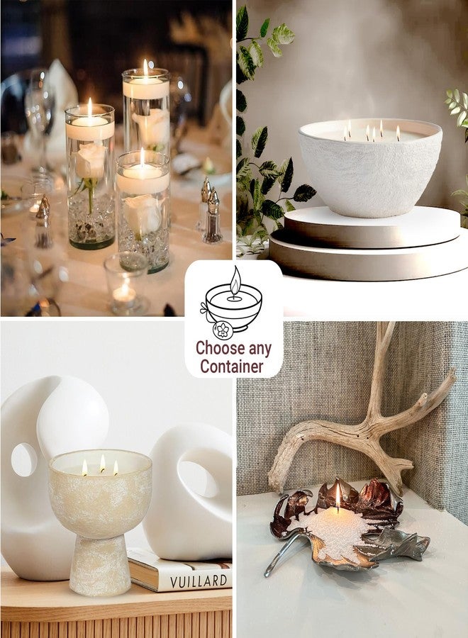 Fiora Naturals Pearled Candle Sand with Wicks - 1 Lb Sand Wax Beads & 20 Cotton Wicks - DIY Refillable Candle Making Kit, Long-Lasting, Smoke-Free, Clean Burning Christmas Gift Snow Candles - Image 5