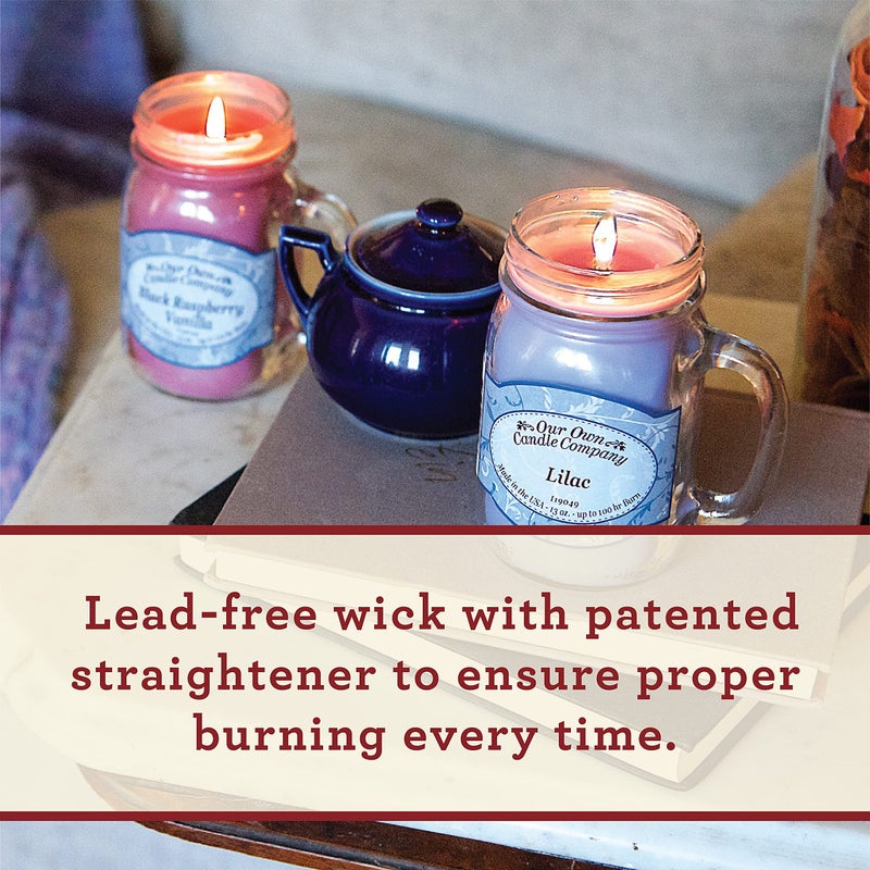 Our Own Candle Company, Christmas Triple Scented Mason Jar Candle, 100 Hour Burn Time, 13 Ounces - Image 4