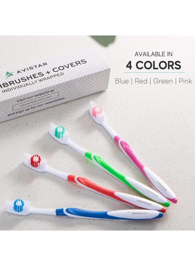 Avistar Bulk Toothbrushes Pack - 24 Individually Wrapped Toothbrushes for Travel, Hotels, AirBnB Guests, Relief Missions, and Donations - Disposable Toothbrush Pack for Adults and Kids - Image 2