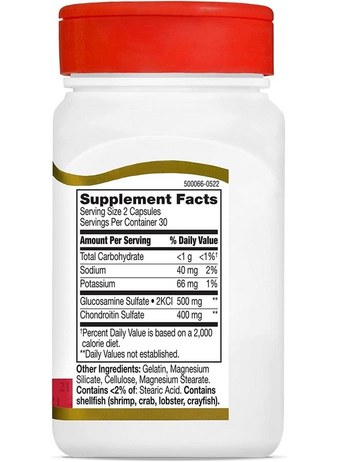 21st Century Glucosamine Chondroitin 250/200mg - Original Strength, 60 Count - Image 3