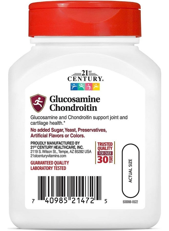 21st Century Glucosamine Chondroitin 250/200mg - Original Strength, 60 Count - Image 4