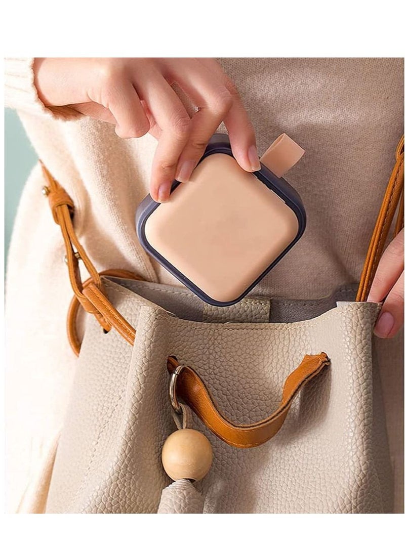 SYOSI Small Pill Case Pill Box Travel Daily Pill Organizer Portable Pretty Pill Container for Purse Pocket Compact Medicine Holder for Fish Oils Supplements Pink - Image 3