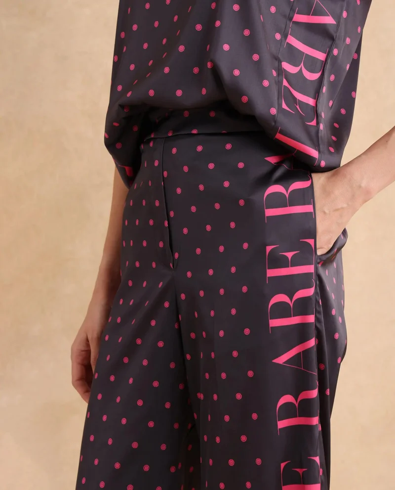 Rareism Women's Polka Print Trouser