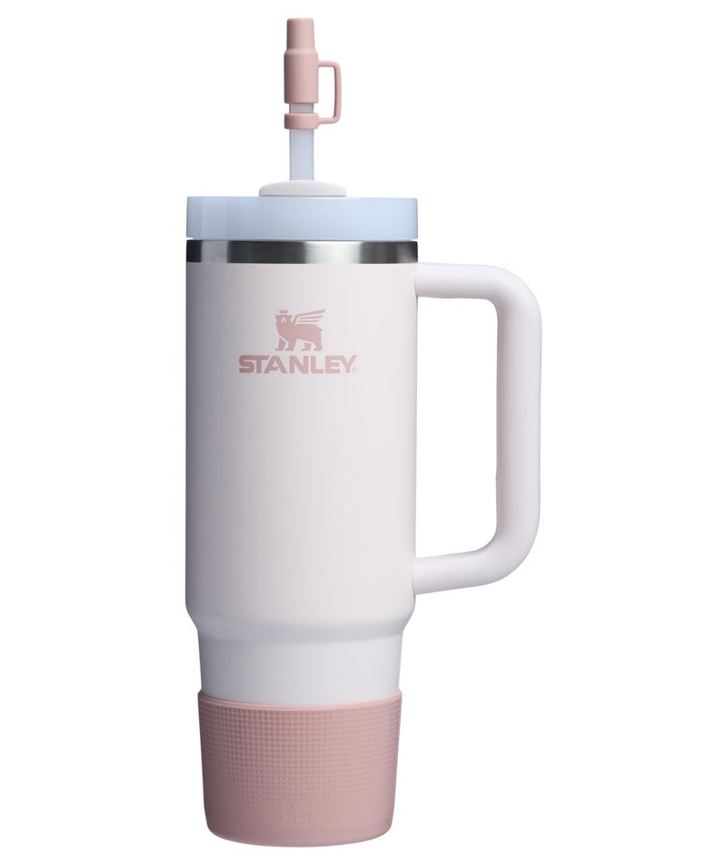 STANLEY Quencher Boot and Straw Cover Cap | Anti-Slip Silicone Protector for 20 & 30 oz Tumbler with Handle | Accessory Set for Stainless Steel Drinking Cup | BPA-Free | Pink Dusk - Image 4