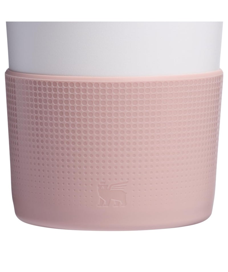 STANLEY Quencher Boot and Straw Cover Cap | Anti-Slip Silicone Protector for 20 & 30 oz Tumbler with Handle | Accessory Set for Stainless Steel Drinking Cup | BPA-Free | Pink Dusk - Image 3
