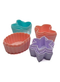 CATANES 10 pcs of Silicone Baking Cups – Assorted Shapes and Colors  - Image 1