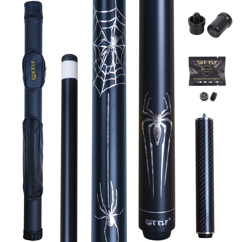 CUEELF Pool Cue Stick Spider Professional Billiard Pool Cue Stick Low Deflection Pool Stick with Case - Image 2