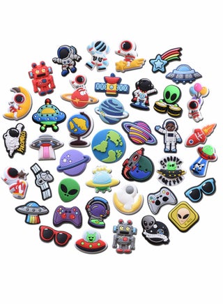 Shoe Decoration Charms 40 Pcs Cartoon Crocs Accessories for Shoes PVC Charms Bracelet Wristband for Men Women Kids Girl Nurse Buckle Party Favors Birthday Children Reward Gifts