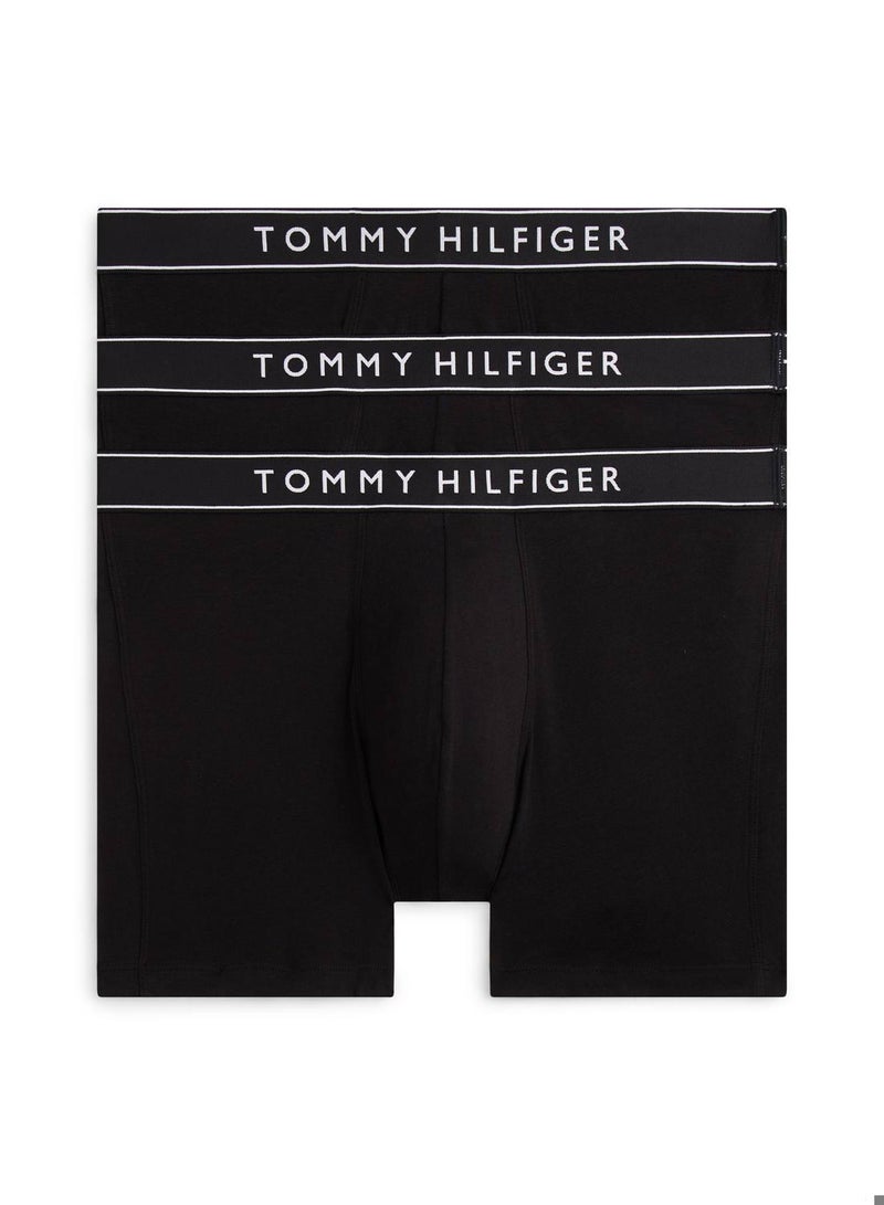 TOMMY HILFIGER 3-Pack Essential Logo Boxer Briefs - Image 1