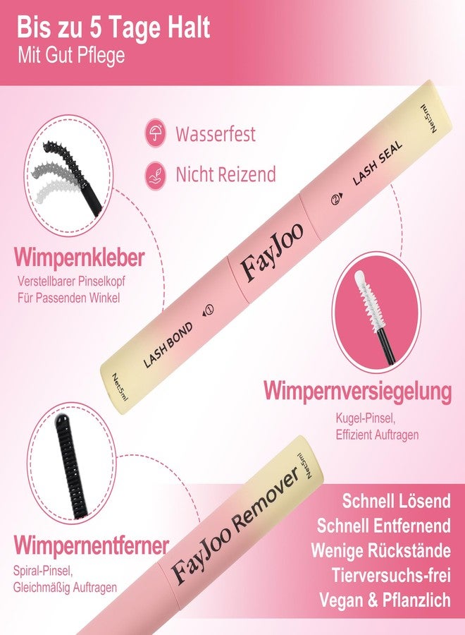 FayJoo Wispy Spiky Soft Lash Clusters Kit, C Curl 8-18mm, Thin Fiber with 0.05mm Invisible Band, DIY Salon Eyelash Extension Kit with Bond Seal Remover Tweezers, Lightweight, FayJoo FLICKER 11 Kit - Image 4