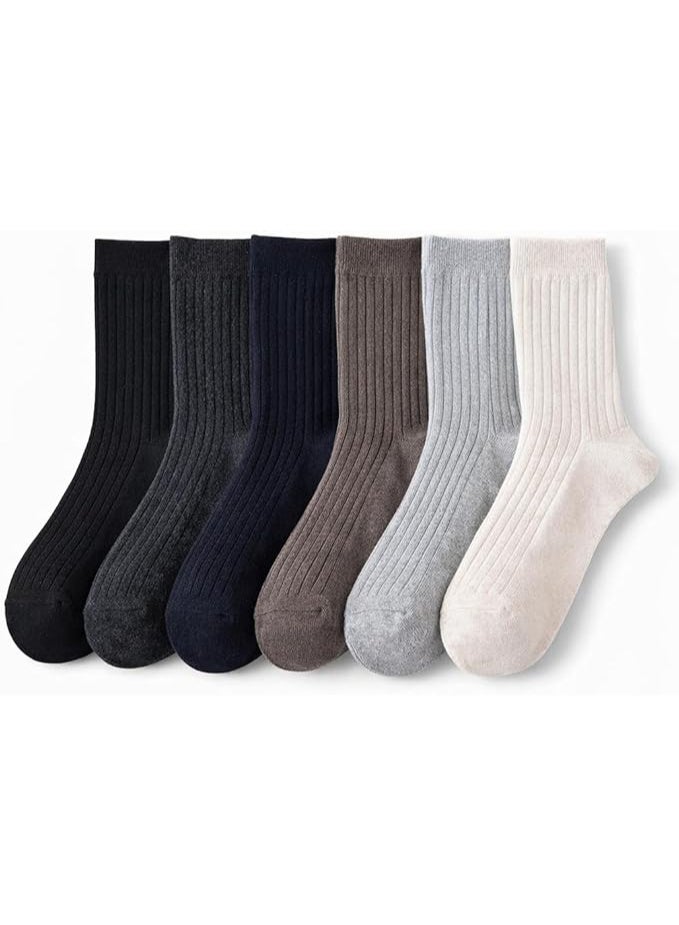 Trendora Ultra Soft Fleece-Socks – 5 Pairs + 1 Gift Pair, Thick Warm Plush Crew Socks for Men & Women, Cozy Cotton Blend - Image 1
