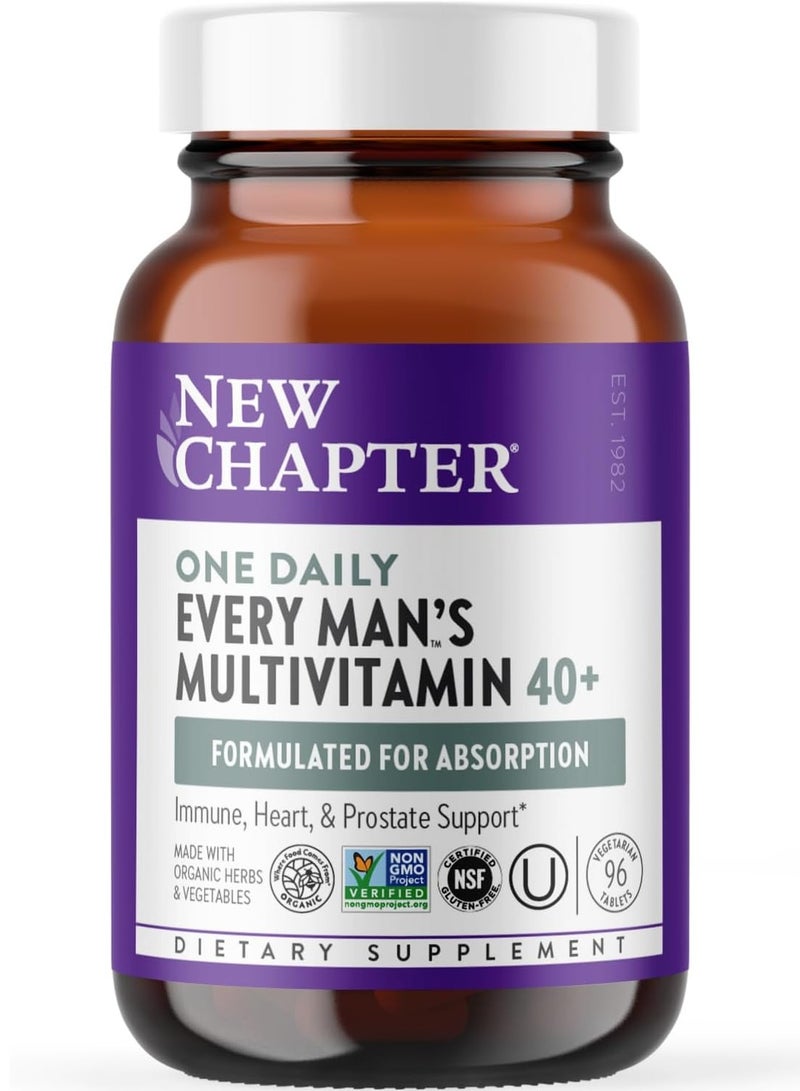 New Chapter One Daily Every Man's Multivitamin 40+, 96 Tablets. - Image 2