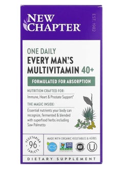 New Chapter New Chapter One Daily Every Man's Multivitamin 40+, 96 Tablets.  - Image 1