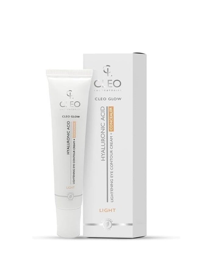 Cleo - Glow Hyaluronic Acid Lightening Eye Contour+concealer -Light-15ml - Image 1