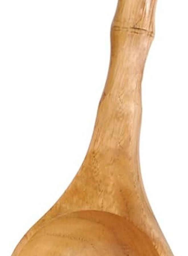 Wooden Soup Spoon 25Cm Natural Handle Kitchen Cooking Scoop for Household Use - Image 1