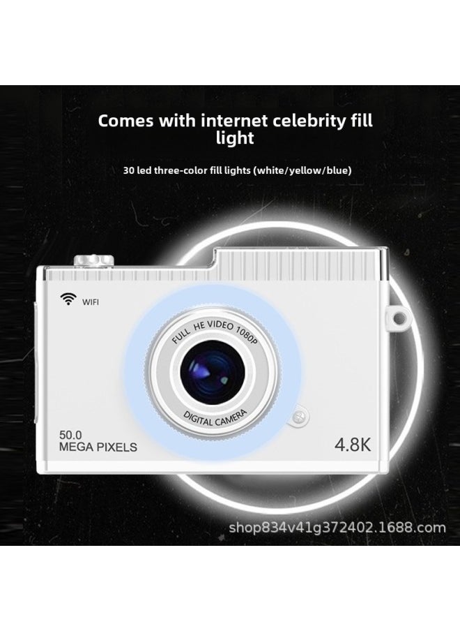 Generic Explosions Y5 Digital Camera Student Party CCD Retro Camera WiFi Transmission Mobile Phone High Pixel Can Be A Generation Of Hair-Colour:"high-end Version  +  + Data Cable + Lanyard"  - Image 5