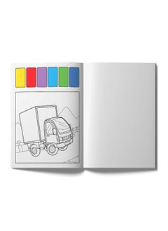 Pick and Paint Coloring Activity Book For Kids: Vehicles  - Image 3