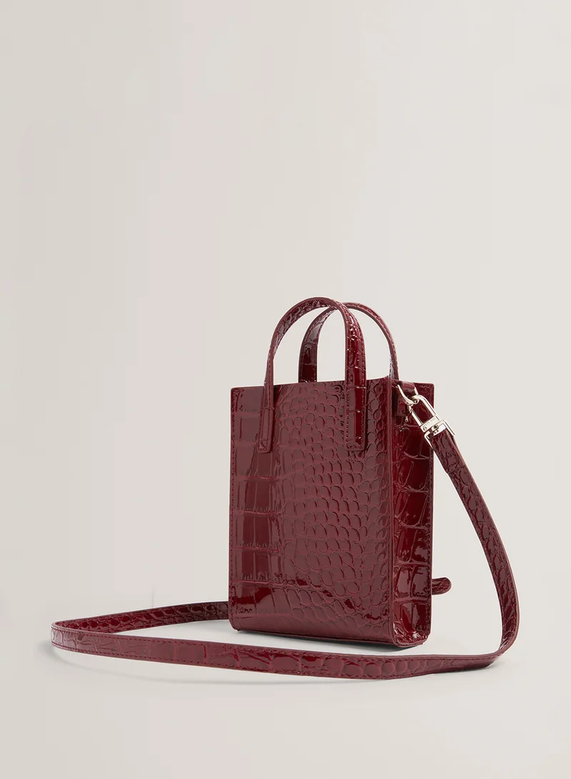 Ted Baker Wenissa Croc Effect Mini Tote Bag