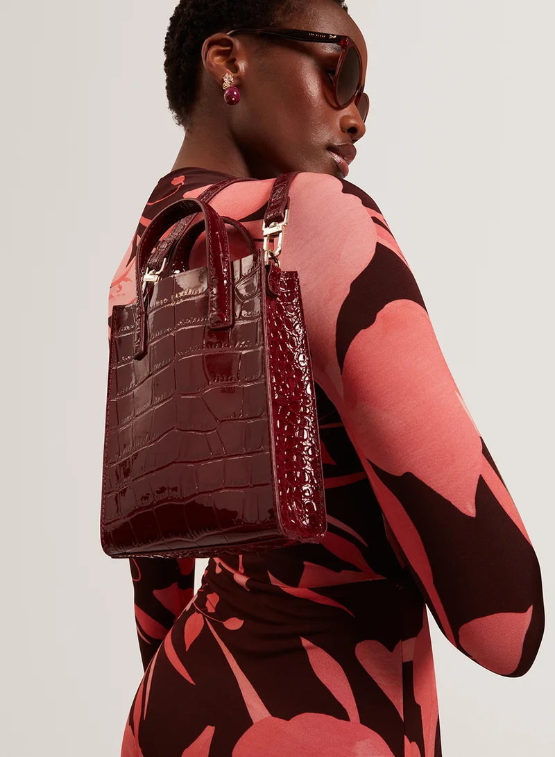 تيد بيكر Wenissa Croc Effect Mini Tote Bag