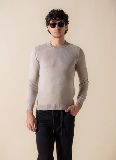 SHAPES KNITTED SLIM SWEATER