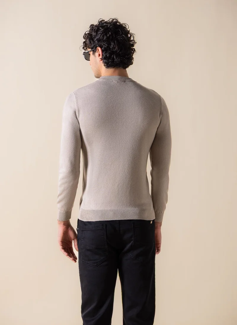 SHAPES KNITTED SLIM SWEATER