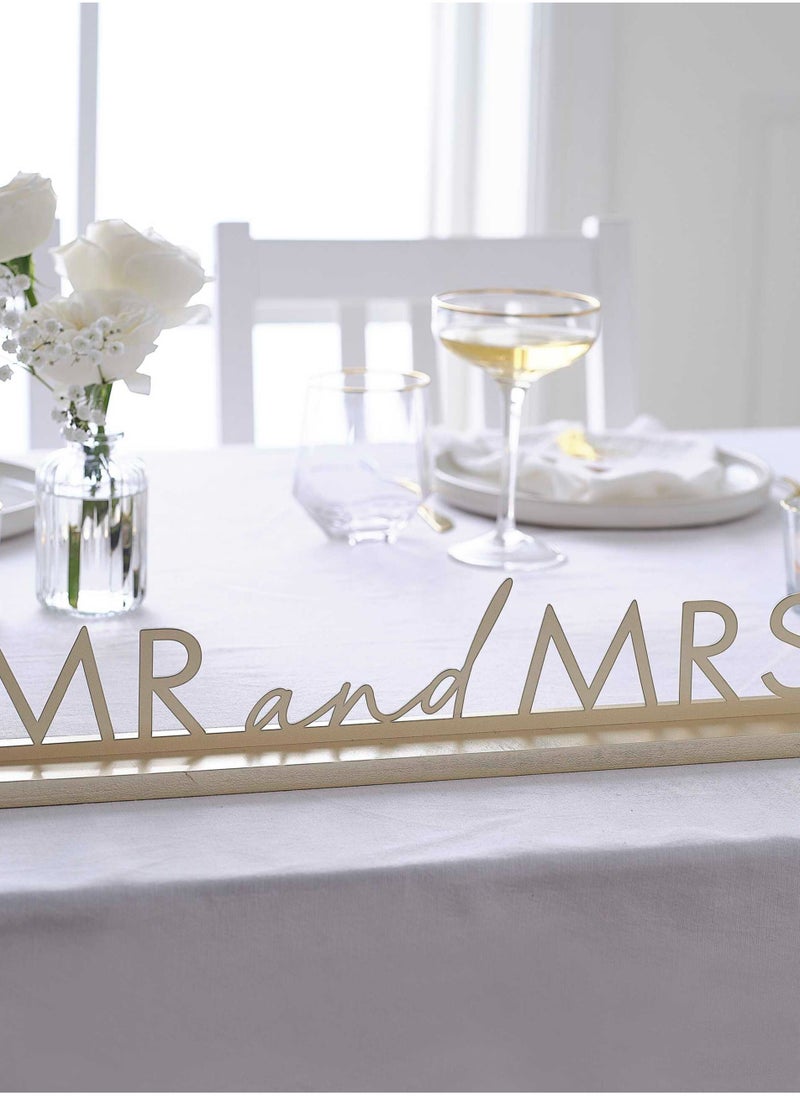 جينجر راي لافتة "السيد والسيدة" ذهبية - Image 1