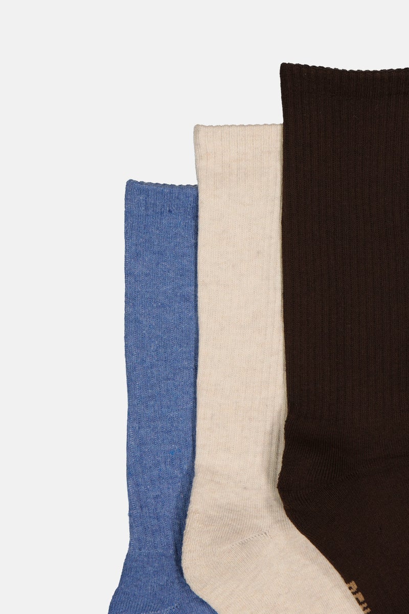 Ben Sherman Men 6 Pairs Brand Logo Crew Cut Socks, Multicolor  - Image 2