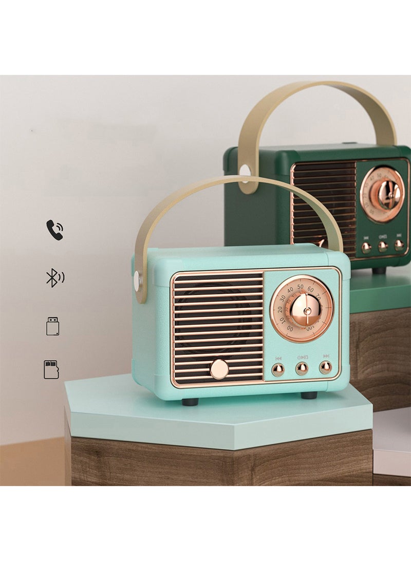 Retro Bluetooth Speaker,Cute Mini Speaker,Portable Wireless Speaker for Home Outdoor Travel,Bookshelf Speaker,Vintage Decor,Gifts for Girls and Teens - Image 2