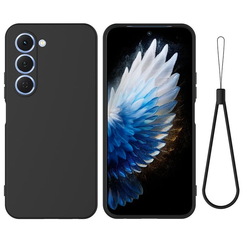 For Tecno Spark 40 Pro 4G Solid Color Liquid Silicone Dropproof Full Coverage Phone Case(Black) - Image 1