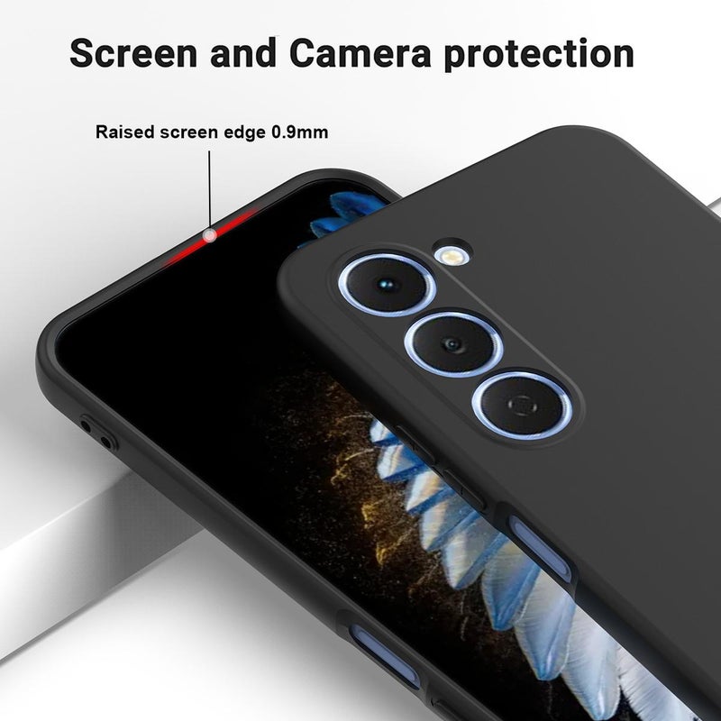 For Tecno Spark 40 Pro 4G Solid Color Liquid Silicone Dropproof Full Coverage Phone Case(Black) - Image 4