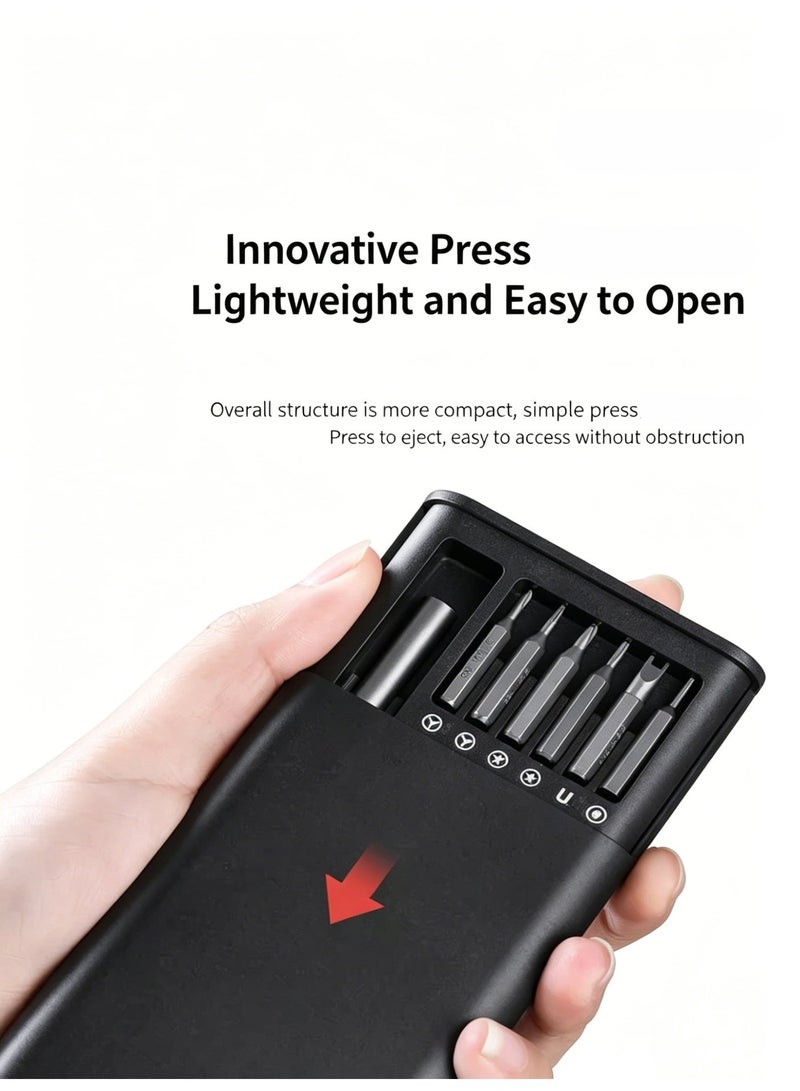 GOLOX 24-in-1 Precision Magnetic Screwdriver Set – Mini Tool Kit for Glasses, Phones, Laptops & DIY Projects - Image 3