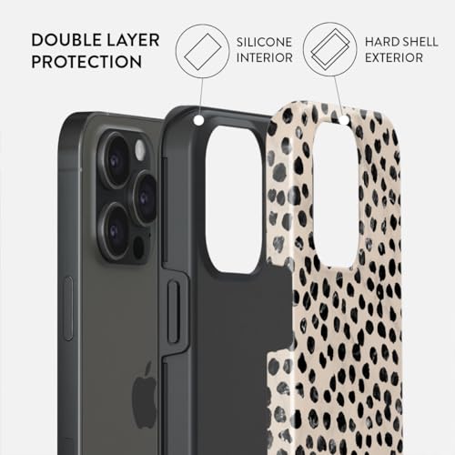 BURGA حافظة هاتف BURGA لجهاز iPhone 15 Pro Max - لطيفة، عصرية، جمالية، غلاف هاتف بنمط، حماية من الصدمات - تناسب حافظة Apple iPhone 15 Pro Max للنساء والرجال - Image 2