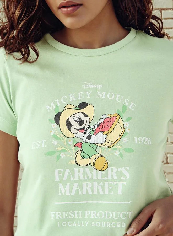 SP Characters  Mickey Mouse Print T-shirt for Women | Best Price UAE