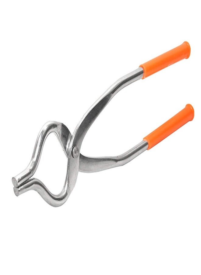Unlock New Stainless Steel Easy Grip Sansi/Chimta/Pincer Utensil Holder,(Silver) - Image 1