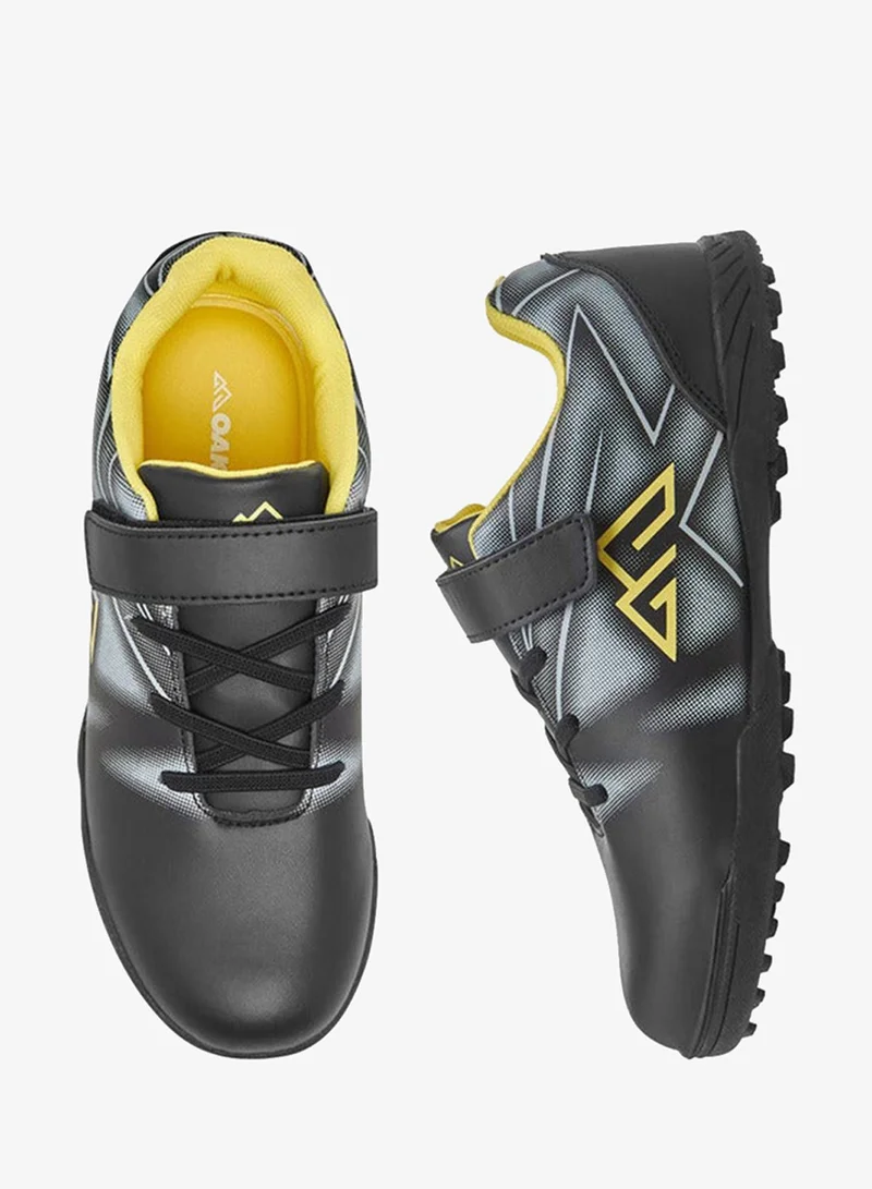 Oaklan by Shoexpress Black Boys Printed Hook & Loop Football Shoes for Men | Best Price UAE