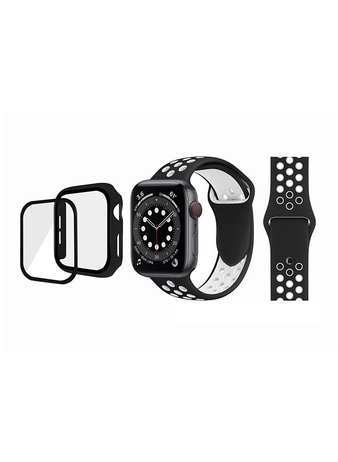Bumper Replacement Band For Apple Watch Series 6/SE/5/4 Black