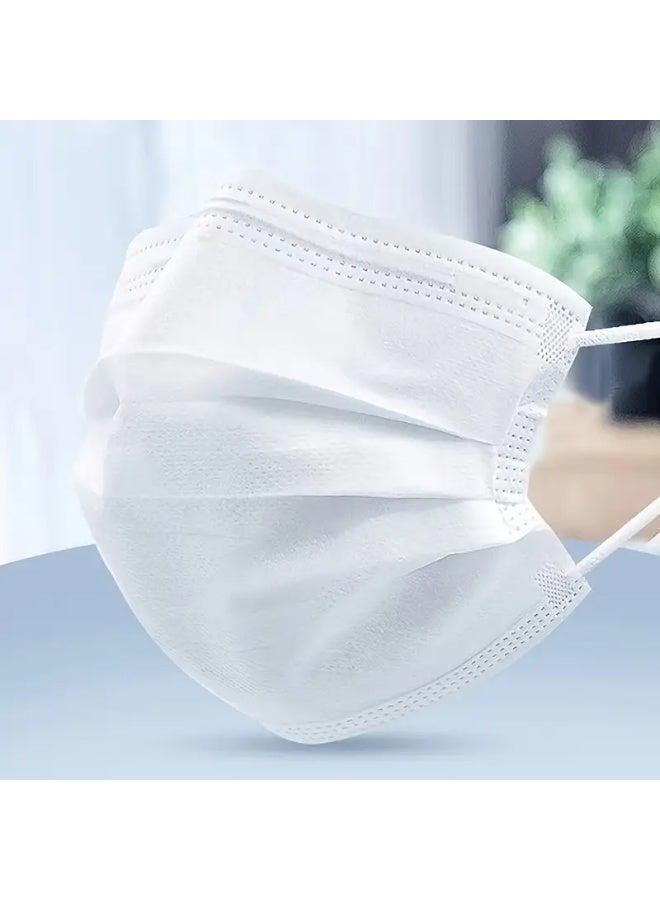 Generic Disposable Face Mask – 3-Ply White, Comfortable Fit, Adult Size (50 Pieces)  - Image 3