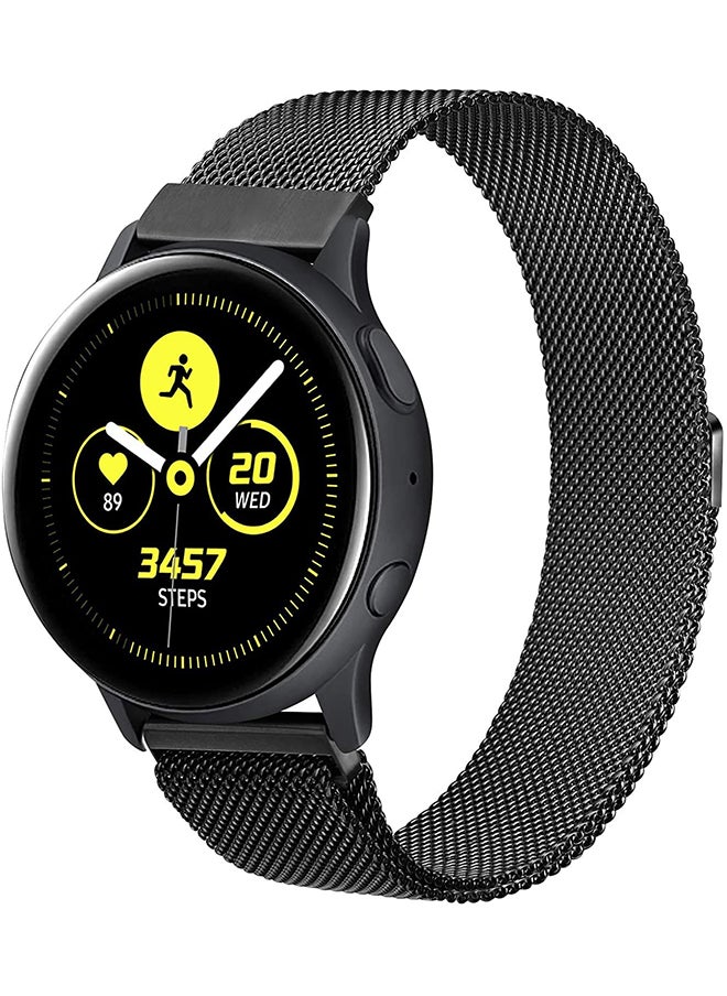 O Ozone - Milanese Loop Band For Samsung Galaxy Watch 7 6 5 4 FE 40mm 44mm 45mm/Galaxy Watch 6 4 Classic 43mm 47mm 42mm 46mm  Stainless Steel Strap Black - Image 1